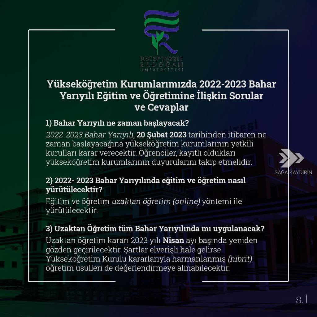 RTEUniversite's tweet photo. Sıkça Sorulan Sorular ve Cevapları..1️⃣ https://t.co/W5DO3KRx2U