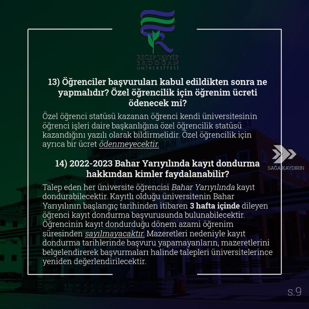 RTEUniversite's tweet photo. Sıkça Sorulan Sorular ve Cevapları..3️⃣ https://t.co/NZAhUVDw3y