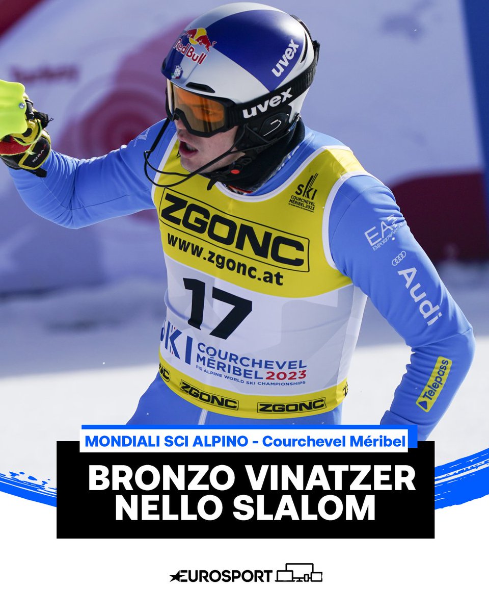ALEEEEEEEEEEEEEEEEEEEEEEEEEEEEEEEEX 💙💙💙 

Uno strepitoso Vinatzer conquista la medaglia di bronzo nello slalom speciale dei Mondiali! ⛷️🥉🇮🇹

#EurosportSCI | #FISAlpine | #CourchevelMeribel2023