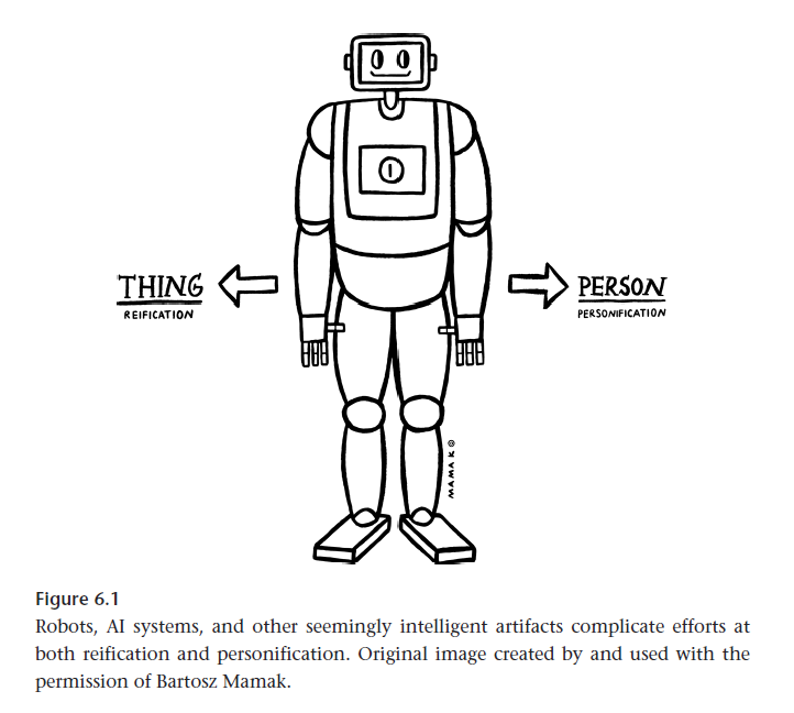 David_Gunkel's tweet photo. #pageproofs @MITPress
After several chapters documenting the failures of recent efforts to make #Robots/#AI conform to the existing categories of Person or Thing, the sixth chapter investigates alternatives that seek to devise various Both/And solutions. Image by @BartoszMamak https://t.co/BunpOtrNlV