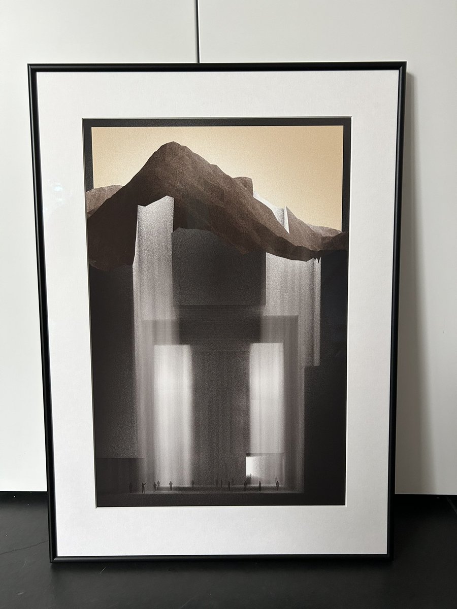 Hollow #122 printed by <a href="/jMarkusiewicz/">Jacek Markusiewicz</a> 🖤                                                                  I’m so happy how this turned out! Feels very special to have this in the house 🙏🏻