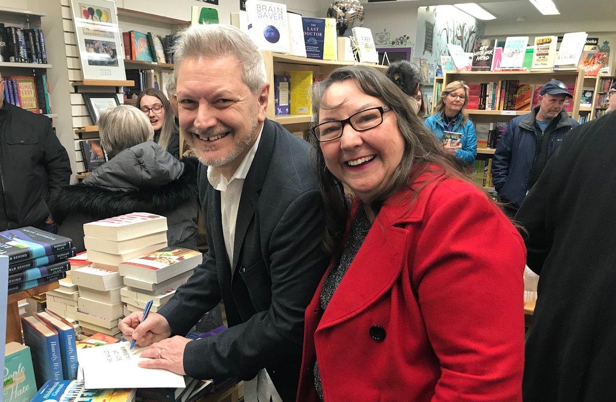 mackinterceptor's tweet photo. Great to see @ReelThomErnst -and my aunt M.E.-at his book launch in Waterloo! Congrats on publishing your memoir Thom! #wildboyofwaubamik @dundurnpress https://t.co/3OOzXuQ3bb