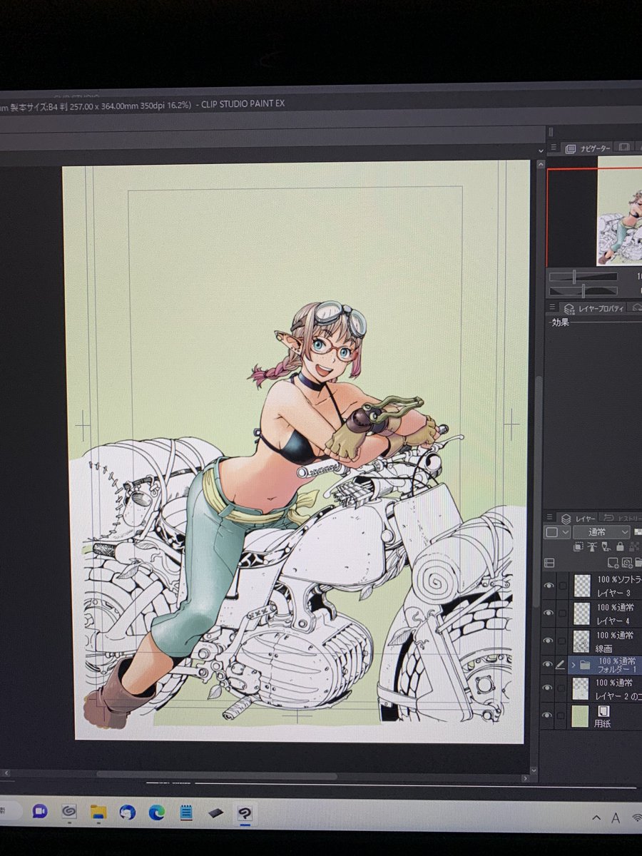 最近メイキングってやってないな。
ダイジェストな感じだけど。
ラフから始まり線画、着色〜

#エルフとバイクと帝国地理調査員と 
