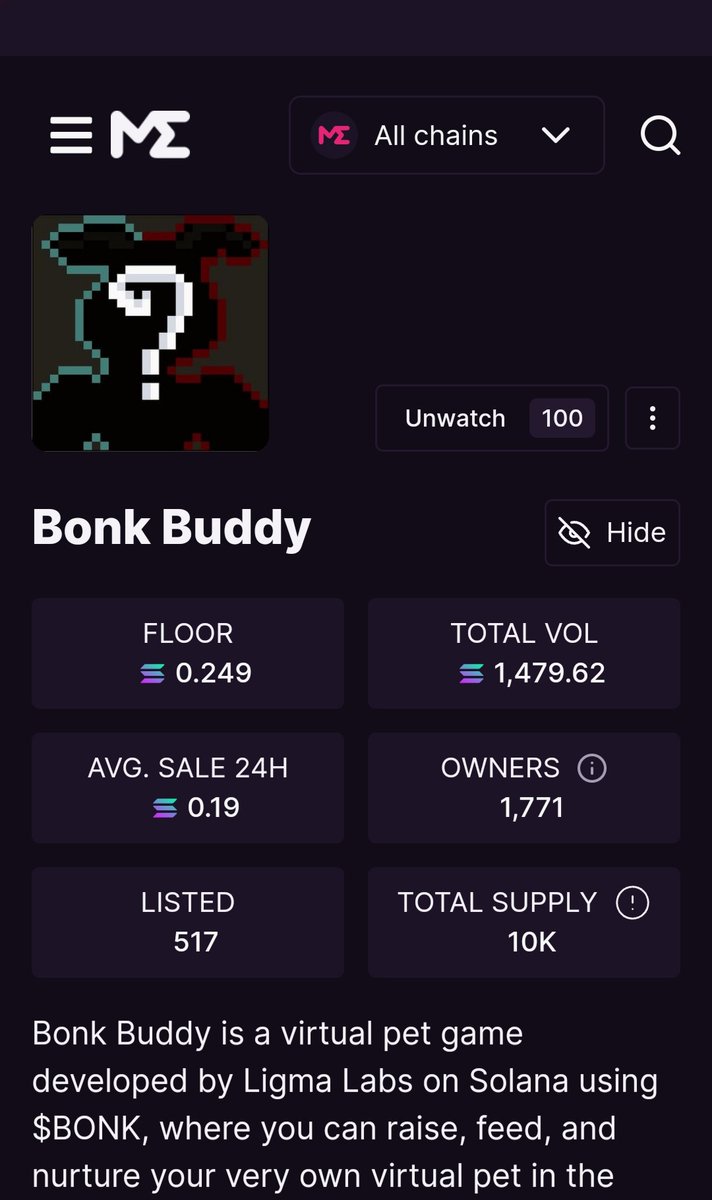 Now 0.24fp --> 1.45fp today 
Go to moon
<a href="/LigmaLabs__/">Ligma Labs</a> <a href="/bonk_inu/">BONK!!!</a> <a href="/MagicEden/">Magic Eden 🪄</a> 
#NFTGiveaways #NFTCommunity #SolanaNFT #Bonklnu