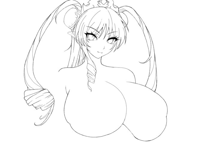 次も無限のフロンティアのキャラで、ネージュ描いていこうかなぁ……ということで線画描き始めました…。 