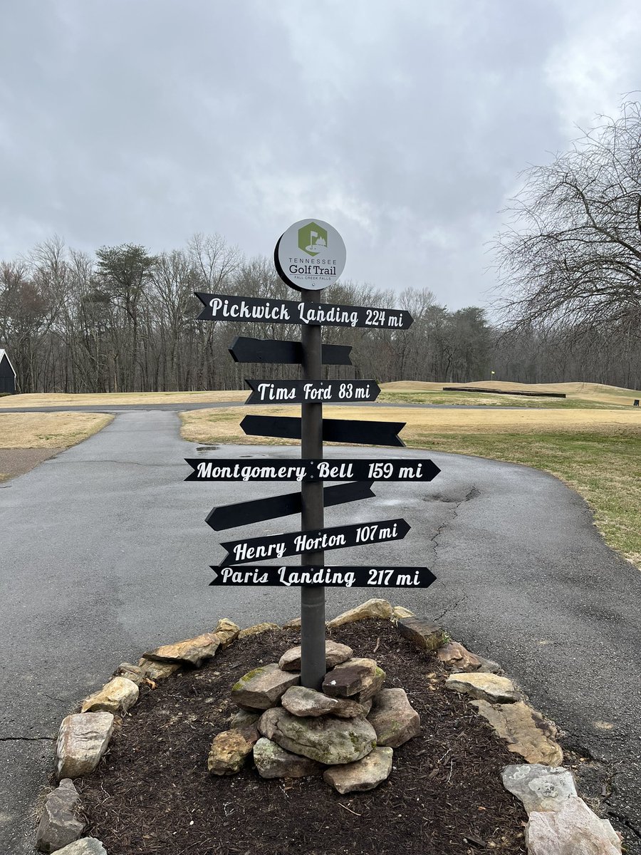 Wswick's tweet photo. Love the new signage highlighting all the @tnstateparks golf courses at Fall Creek Falls Golf Course. #tdec #fallcreek @PLCCGCS https://t.co/EpFazano1k