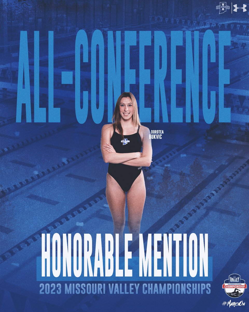 IndStSwimDive's tweet photo. ICYMI - we had two more athletes join the All-Conference Honorable Mention team!

Congrats to Olivia DiRuzza and Dorotea Bukvic!

#MarchOn https://t.co/jeMiyTbLrs