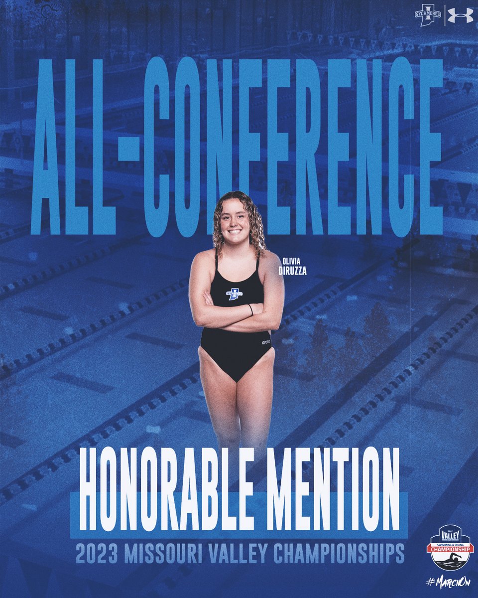 IndStSwimDive's tweet photo. ICYMI - we had two more athletes join the All-Conference Honorable Mention team!

Congrats to Olivia DiRuzza and Dorotea Bukvic!

#MarchOn https://t.co/jeMiyTbLrs