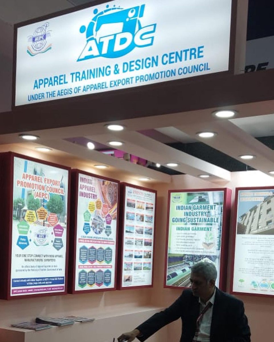 AtdcI's tweet photo. Fashion at its Finest 💥 ! The ATDC stall is all set to be one of the star attractions at the 68th India International Garment Fair (IIGF).
.
#FashionHaiFuture
..
#atdcindia #aepcindia
#fashioncollege #fashiondesigner #fashiondesign #designer #fashioncourse #fashioncourses https://t.co/qZikXrFyQR