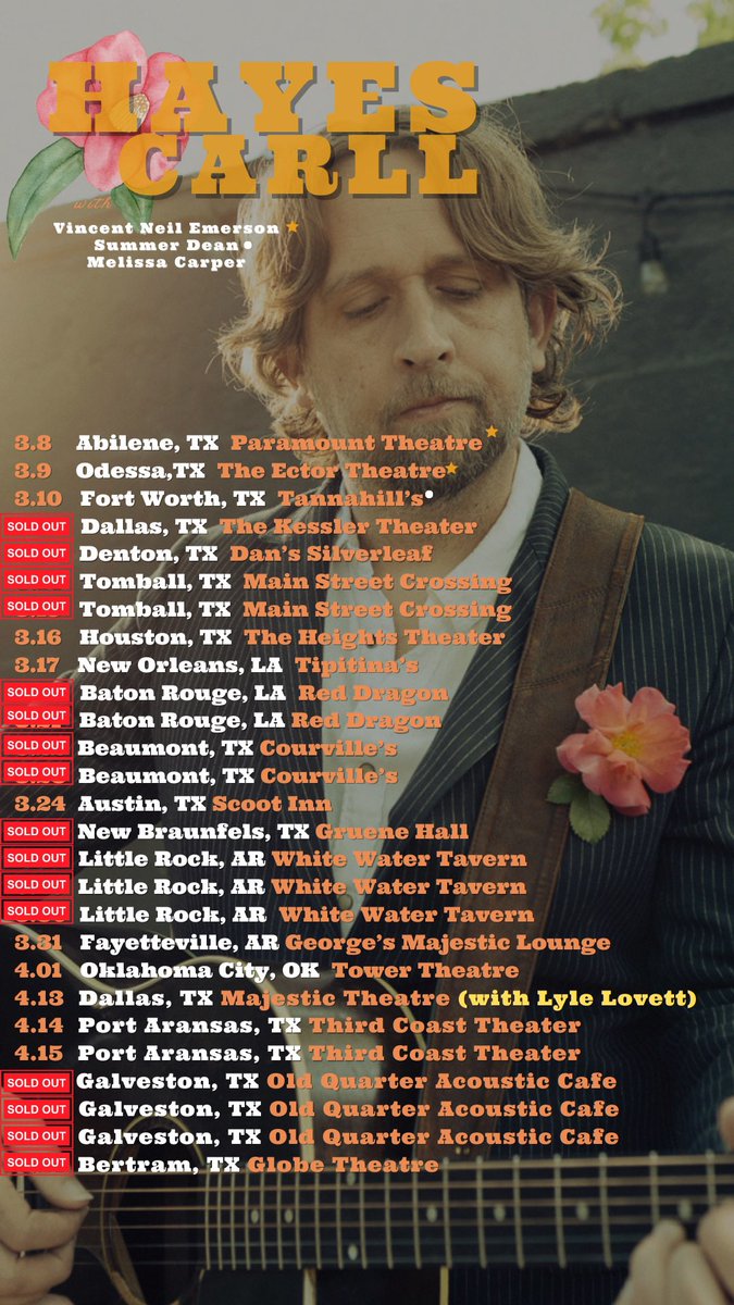 Low ticket alert! Hayescarll.com