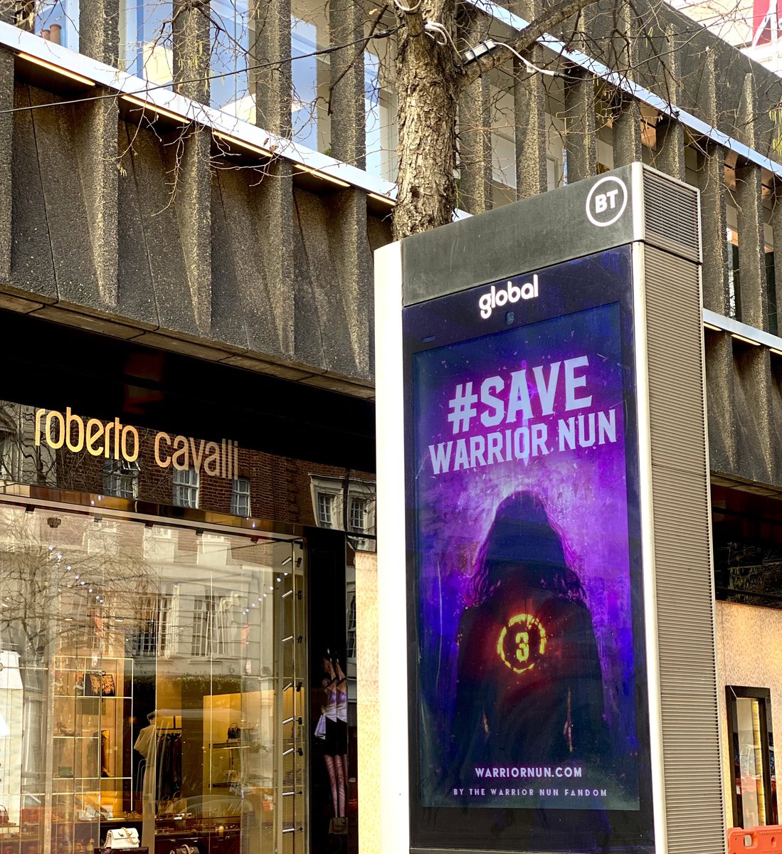 Let's go two more billboards this time in my country of England &amp; theses are located in London, This fight truly has been global
10 MILLION WN TWEETS 
#SaveWarriorNun #WarriorNun