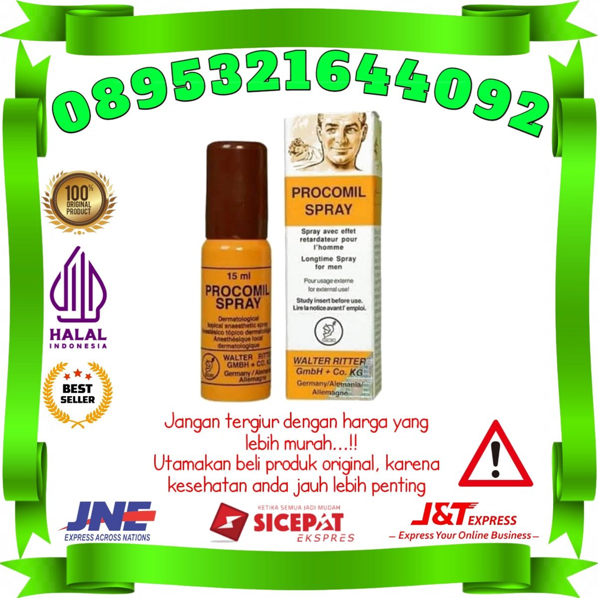 FarmastoreH's tweet photo. Procomil Spray Asli Obat Oles Pria ( Atasi Ejakulasi Dini ) Kuat Kecang Keras Tahan Lama 

Order 
Fast Respon 
WA// 0895321644092

Via Tokopedia! 
https://t.co/MZ4koGfXA5

Tunggu Apalagi? 
Yuk, Pesan Sekarang Produknya 
#obatkuatoles #obatkuat #obattahanlama #lemahsyahwat https://t.co/bSbDgMUTrl