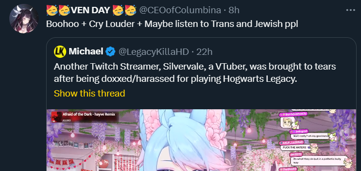 VTuber's Retirement May be Unrelated to Hogwarts Legacy Controversy