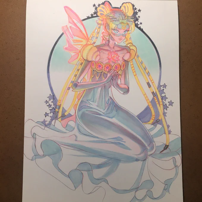 A unique set of #SailorMoon #artcommissions . 