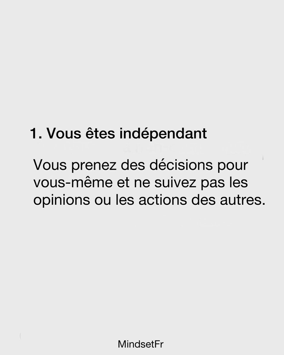 Soyez accro à rester privé. Voici 10 signes que vous êtes une personne puissante : -THREAD 

1.