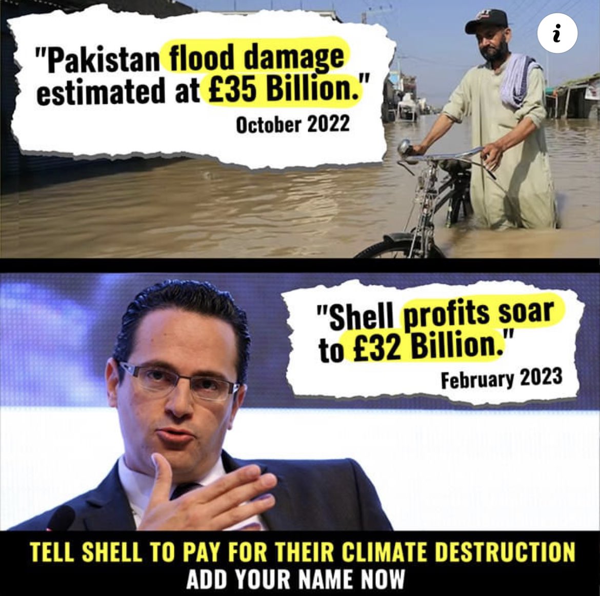 BrigadeReading's tweet image. Big oil is raking in billions from fuelling the climate crisis while people are paying the price. 😑 🙇 Sign the petition now act.gp/3Sf77o8
Via @GreenpeaceUK
