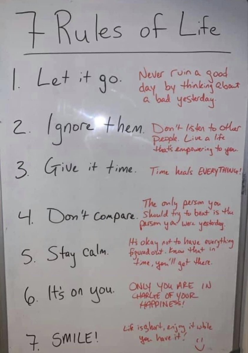 7 Rules of Life💯