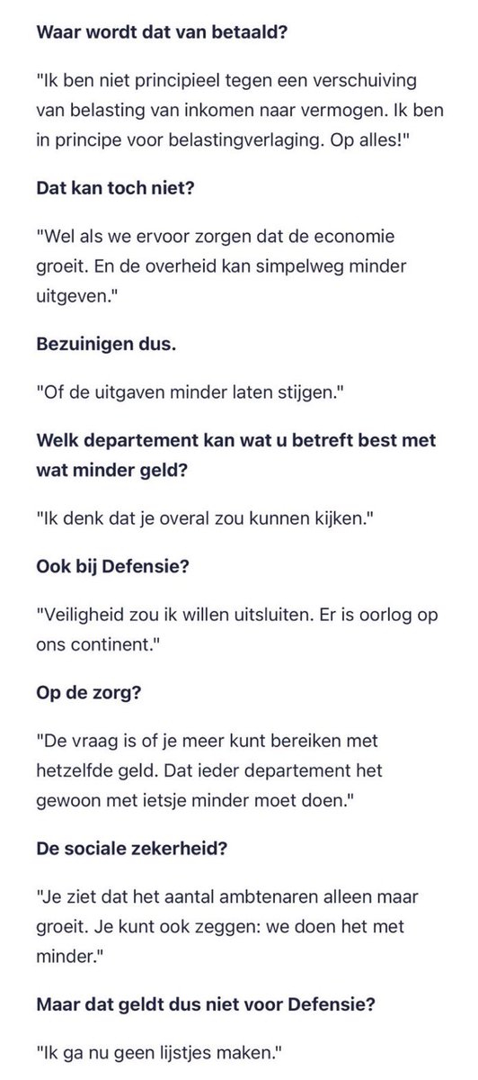 Edith ‘Liz’ Schippers laat de peilloze leegte van de VVD maar weer eens zien.