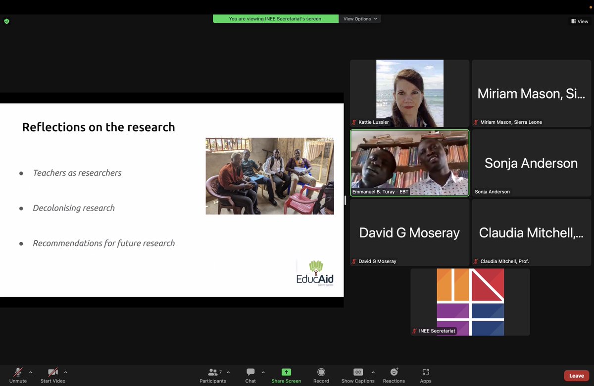 EducAidSL's tweet image. Happening now: #TeamEducAid co-presenting with @opendeved at @Cies23 on #TeacherProfessionalDevelopment Grateful for the opportunity &amp;amp; delighted to be here. Next time in person? #DecolonisingResearch #EducAidAlwaysClimbing #EducAidAlwaysLearning
