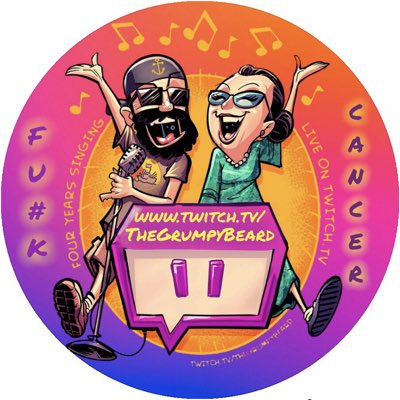 The_GrumpyBeard's tweet photo. #TheGrumpys #MsGrumpy #TheGrumpyBeard #FuckCancer #MusicKillCancer #PositiveVibesKillCancer #Beardlings #HugTheOnesYouCanHug #TwitchPartner #4years https://t.co/fu0NYv4Grn