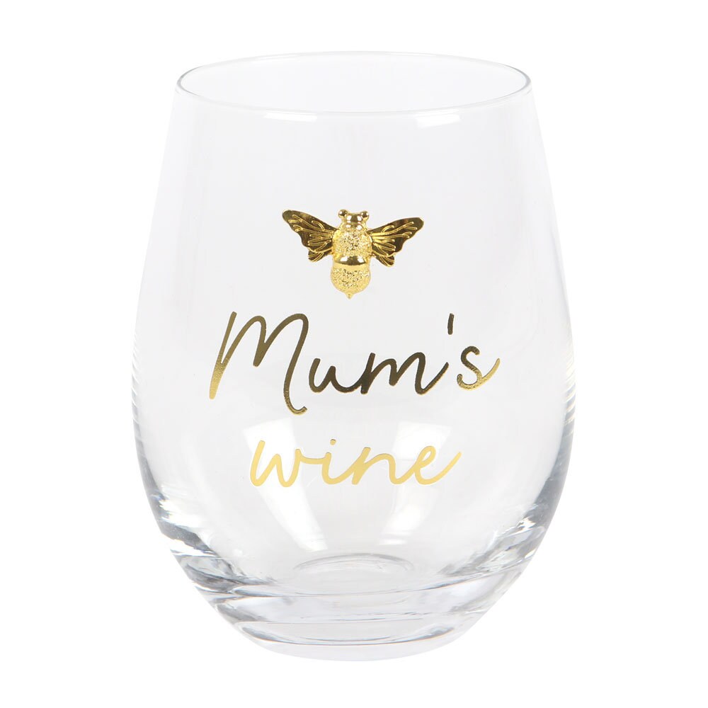 Excited to share the latest addition to my #etsy shop: Mum's Wine Stemless Wine Glass etsy.me/41jwlG2 #clear #birthday #mothersday #no #glass #stemlesswineglass #somethingformum #retirementgift #birthdaygift