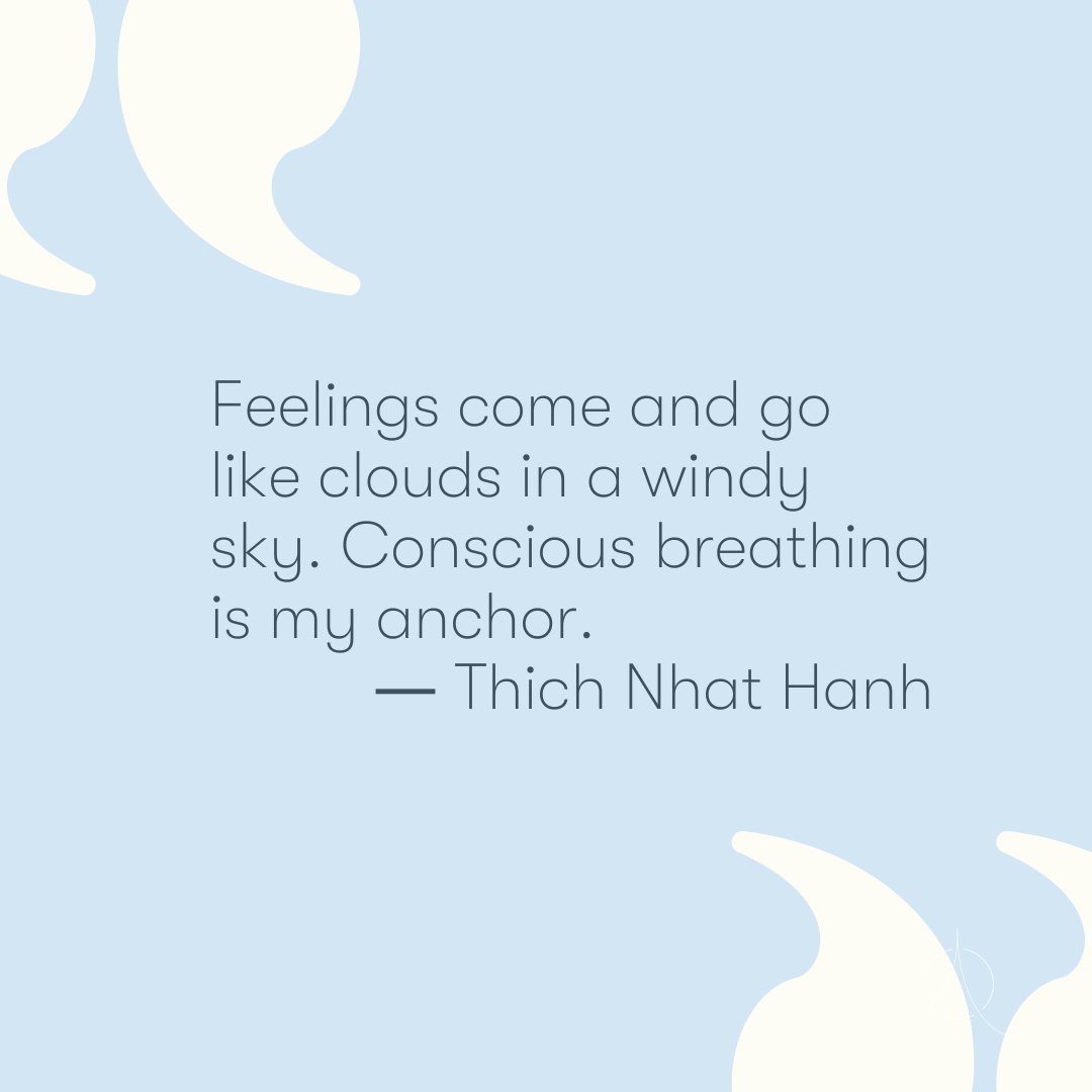 studiobemindful's tweet photo. Breathing is one thing we do throughout the day that we pay little attention to. What if you let your breath be your anchor?

#sundayreminder #thichnhathanh #justbreath #conciousbreathing #breathwork #sundayvibes #wellness #bewell https://t.co/pYci651IQE