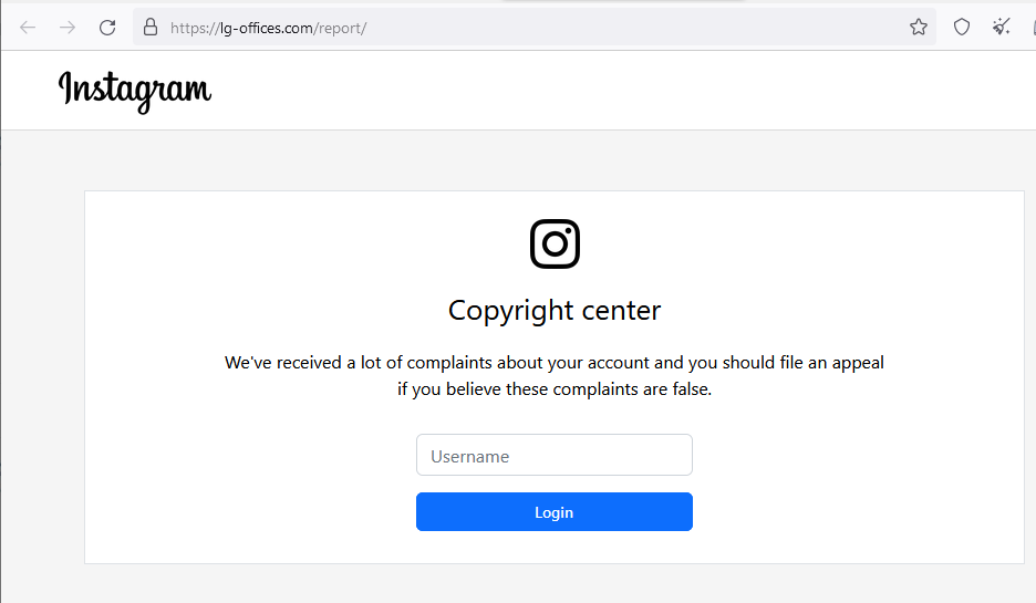 v4ensics on Twitter "Phisher targets instagram and employs TinyURL