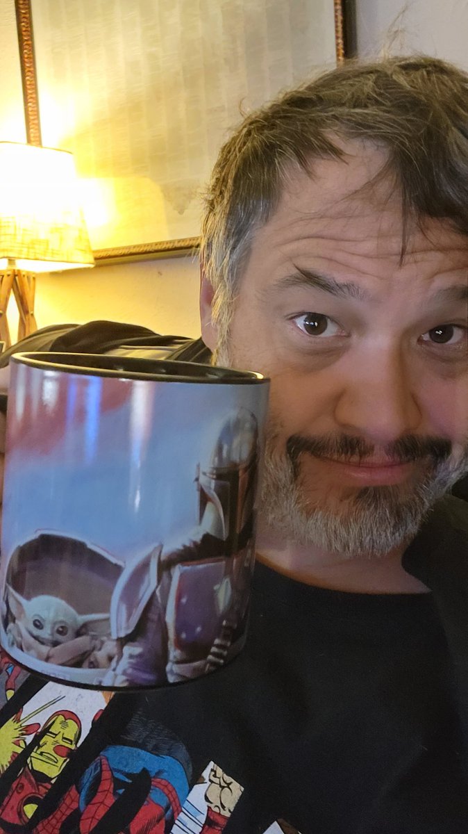 trekker21's tweet photo. Hot coffee and CBS This Morning and then I plan to hit the trail for a nice walk. At 3pm we are doing a complete run of the show with Tech. 5 Days Until Opening Night!! What are your plans? #SundaySelfie #Coffee #Caffeine #CountdownToMisery #SpringLikeWeather https://t.co/8CJJuch9rm