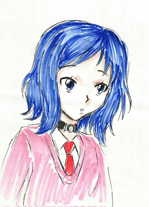 #1日1六花(48、49)モンキーパンチ風の菱川六花が想像出来なかったので、中の人つながりで「グッバイ・パートナー」のアリサ風の六花を描くも玉砕。代わりに同じく中の人つながりで「やがて君になる」の七海燈子風の六花を描くも、やっぱり玉砕。 