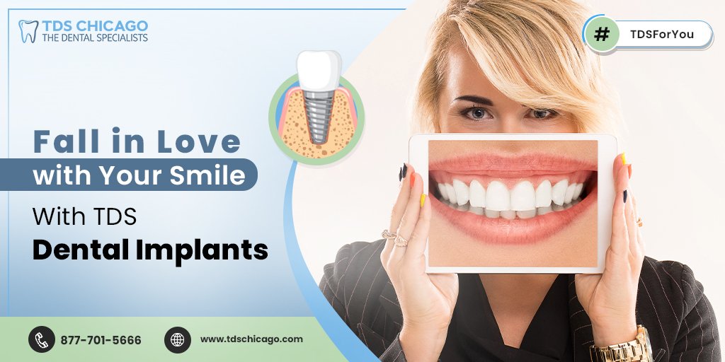 tds_chicago's tweet photo. Fall in love with your smile with an improved oral health offered with TDS Chicago Dental Implants.
Click https://t.co/LlDz64RWby or call +877-701-5666.
#TDS #TDSChicago #America #DentalClinic #DentalClinicinAmerica #DentalImplants #ToothLoss #ToothImplants #DentistInAmerica https://t.co/NhYaZ5ekP6