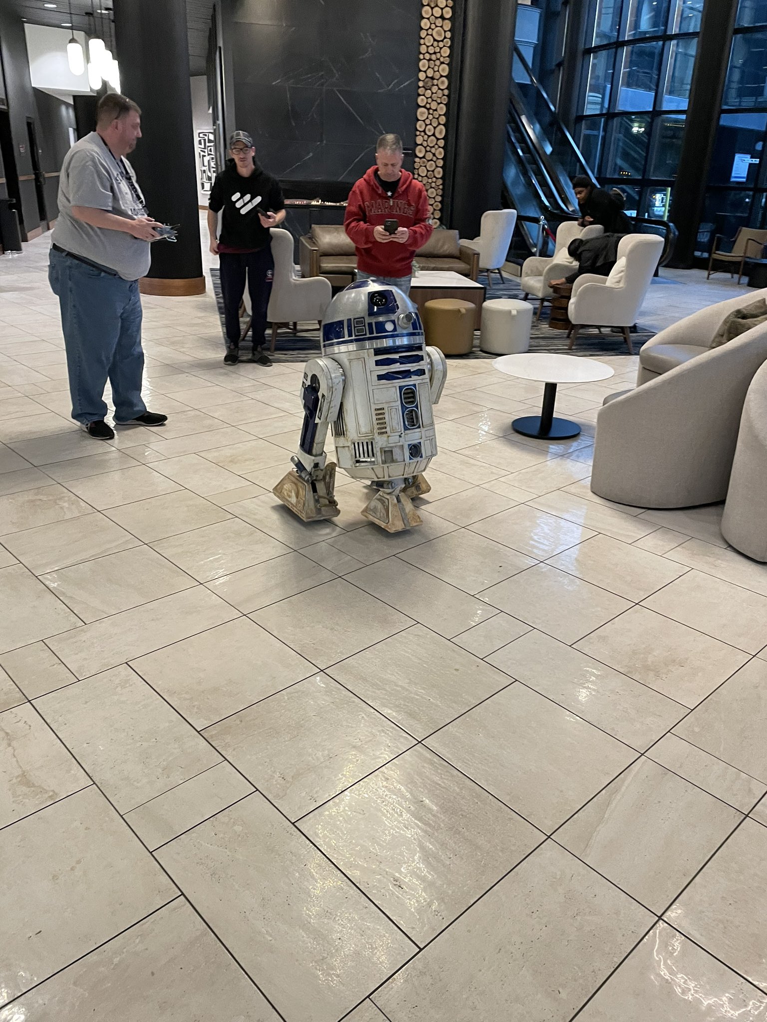 Jim hilderbrandt on twitter ran down to grab coffee this morning and