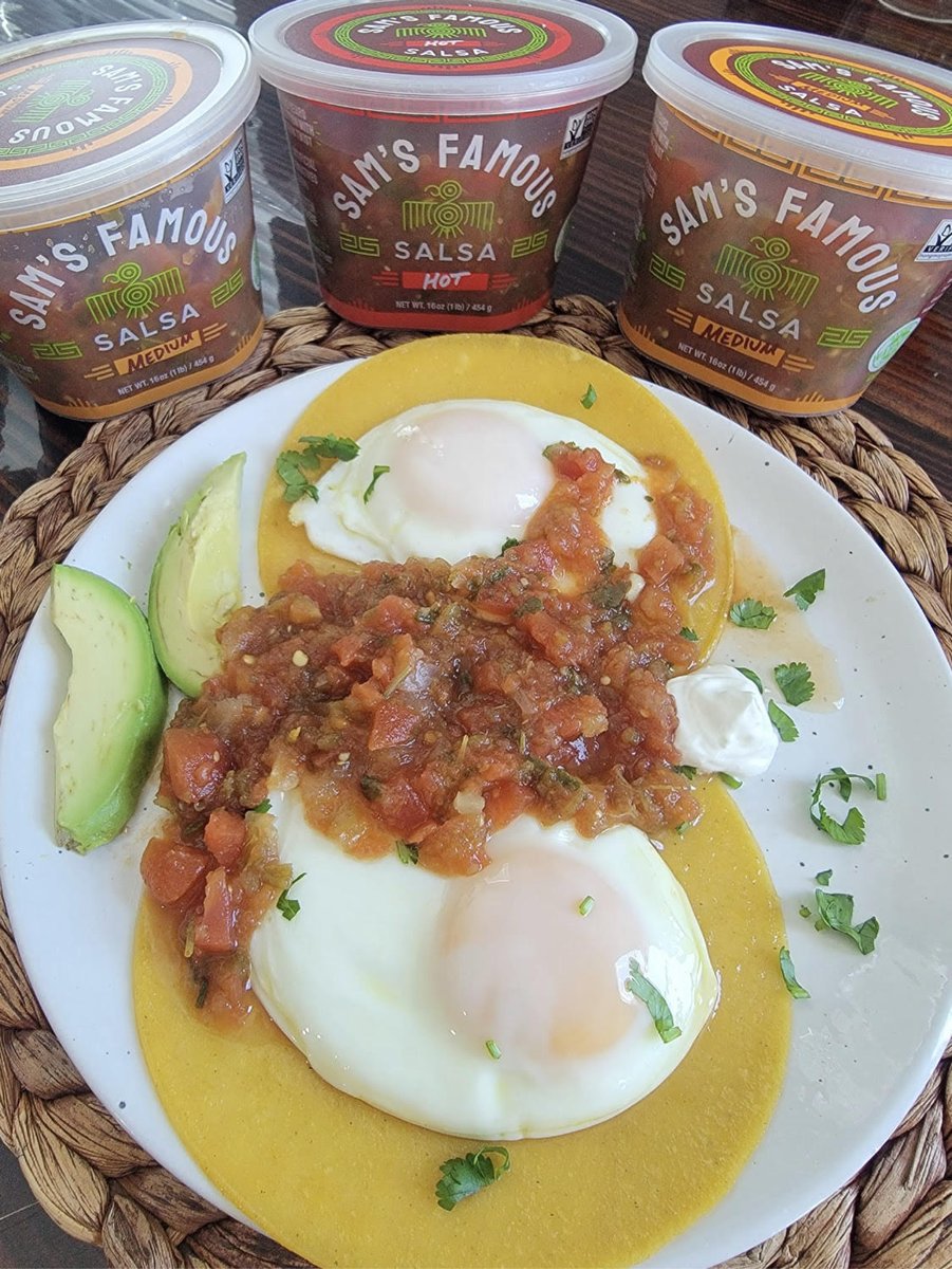 Quality breakfast creation by one of our Texas fans!  🍳🤤 #huevosrancheros

—> Thank you for sharing your #SamsFamousSalsa experience!