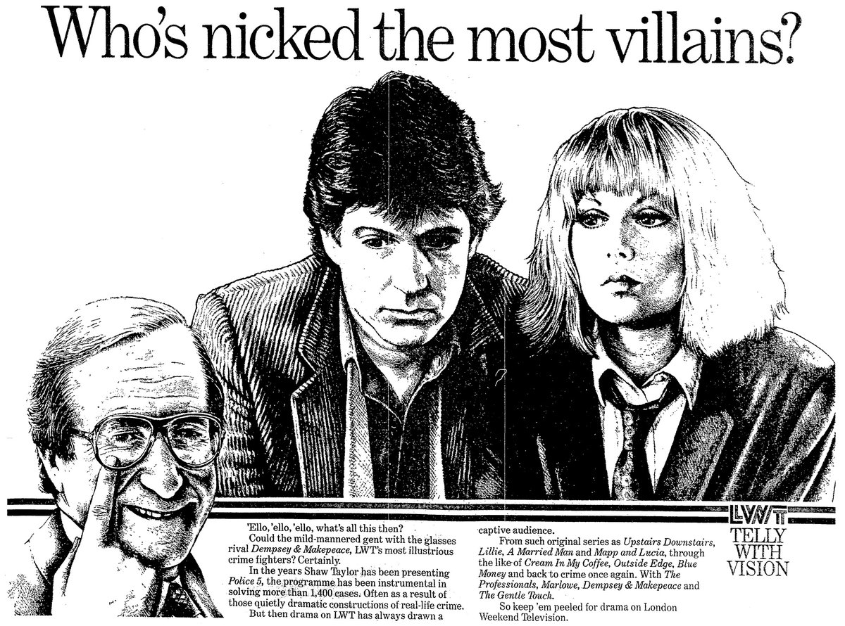 Eye eye, LWT got an eye for vision in 1985 for nicking villains....  Offscreen and Onscreen.
