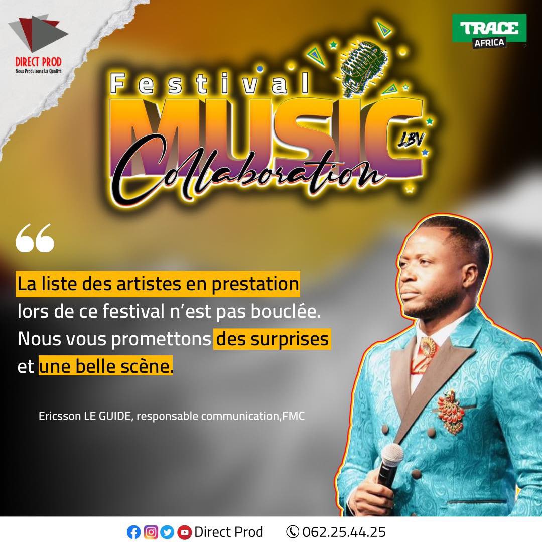 direct_prod's tweet photo. Le 𝐅𝐄𝐒𝐓𝐈𝐕𝐀𝐋 𝐌𝐔𝐒𝐈𝐂 𝐂𝐎𝐋𝐋𝐀𝐁𝐎𝐑𝐀𝐓𝐈𝐎𝐍, les artistes attendus, la particularité de cet événement, l’absence de Shan’L, la sécurite … 

Ce qu’il faut retenir de la conférence de presse tenue ce vendredi 17 février 2023. 👇🏾" 2/2

#DirectProd #FMC #Gabon https://t.co/YQKNIQGQUO