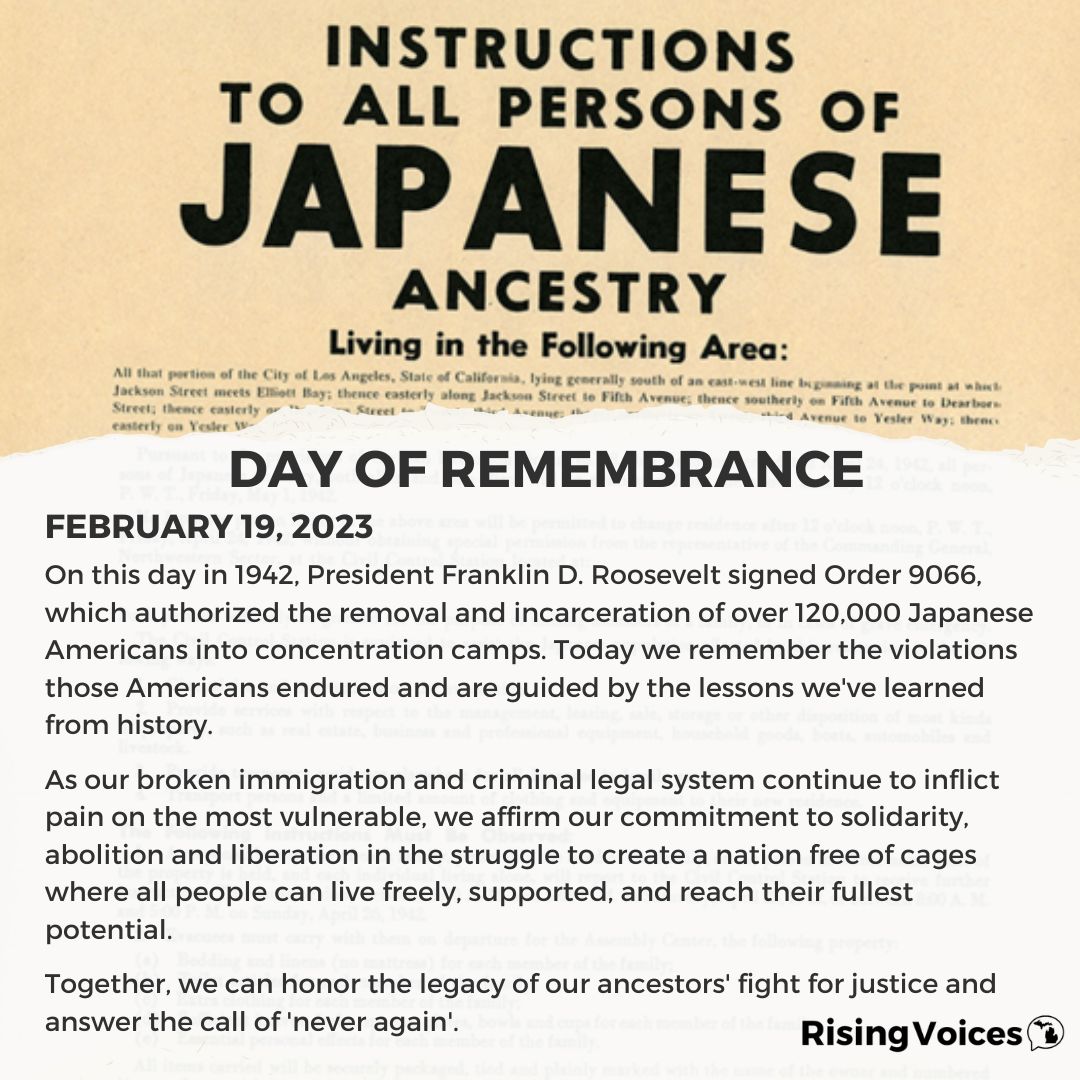 RisingVoicesAAF's tweet photo. Day of Remembrance
#NeverAgain #StopRepeatingHistory #AsianAmericanPower https://t.co/y76ssg6FW1