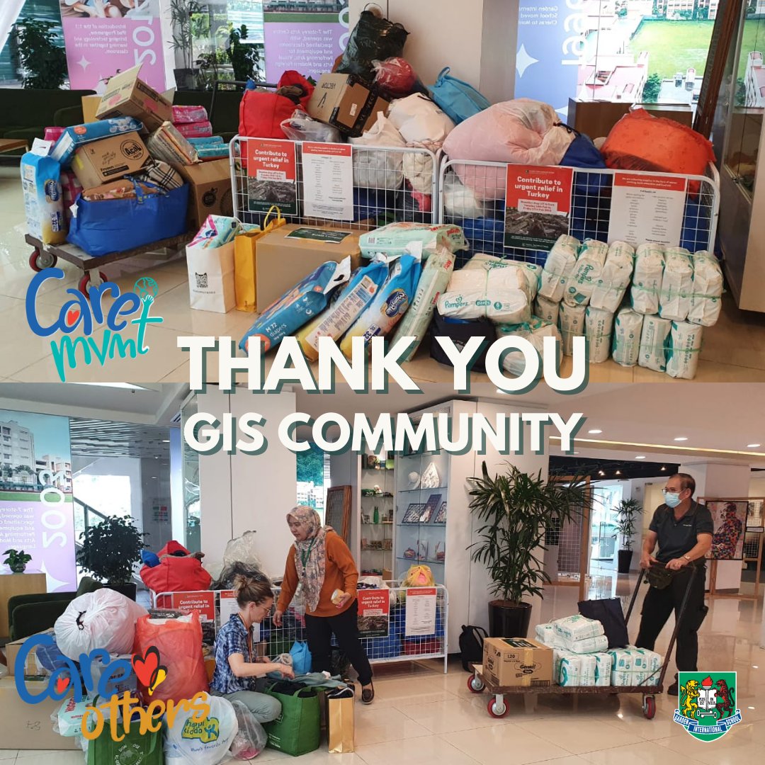gismalaysia's tweet image. Thank you #GISCommunity, for your incredible support in donating supplies (winter clothing, basic amenities and food aid) which will be sent to the victims of the Turkey earthquake.

The amount collected is indeed a true testament to our generous @gismalaysia community spirit 🙏