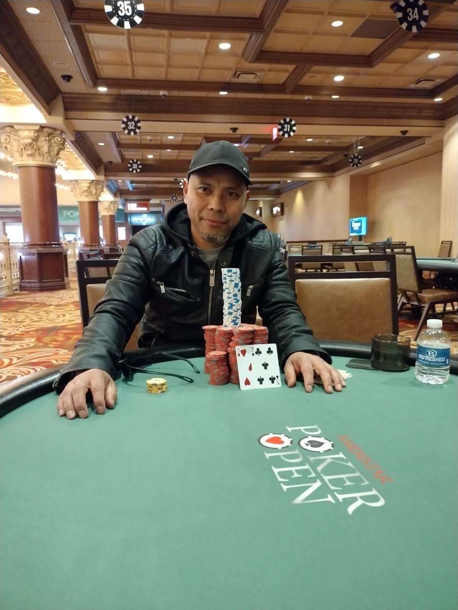 DeucesElite's tweet photo. Last nights Event #19 $360 Big Bounty @AmeristarSC saw Marthen Bone get his first First place finish of the series and second final table. Marthen won a handful of bounties plus $6,087, nice run Marthen! https://t.co/jpGkCKqkSU