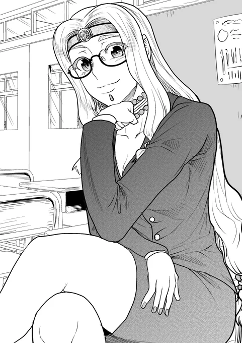 放課後課外授業をする今日のお姉さん📓 