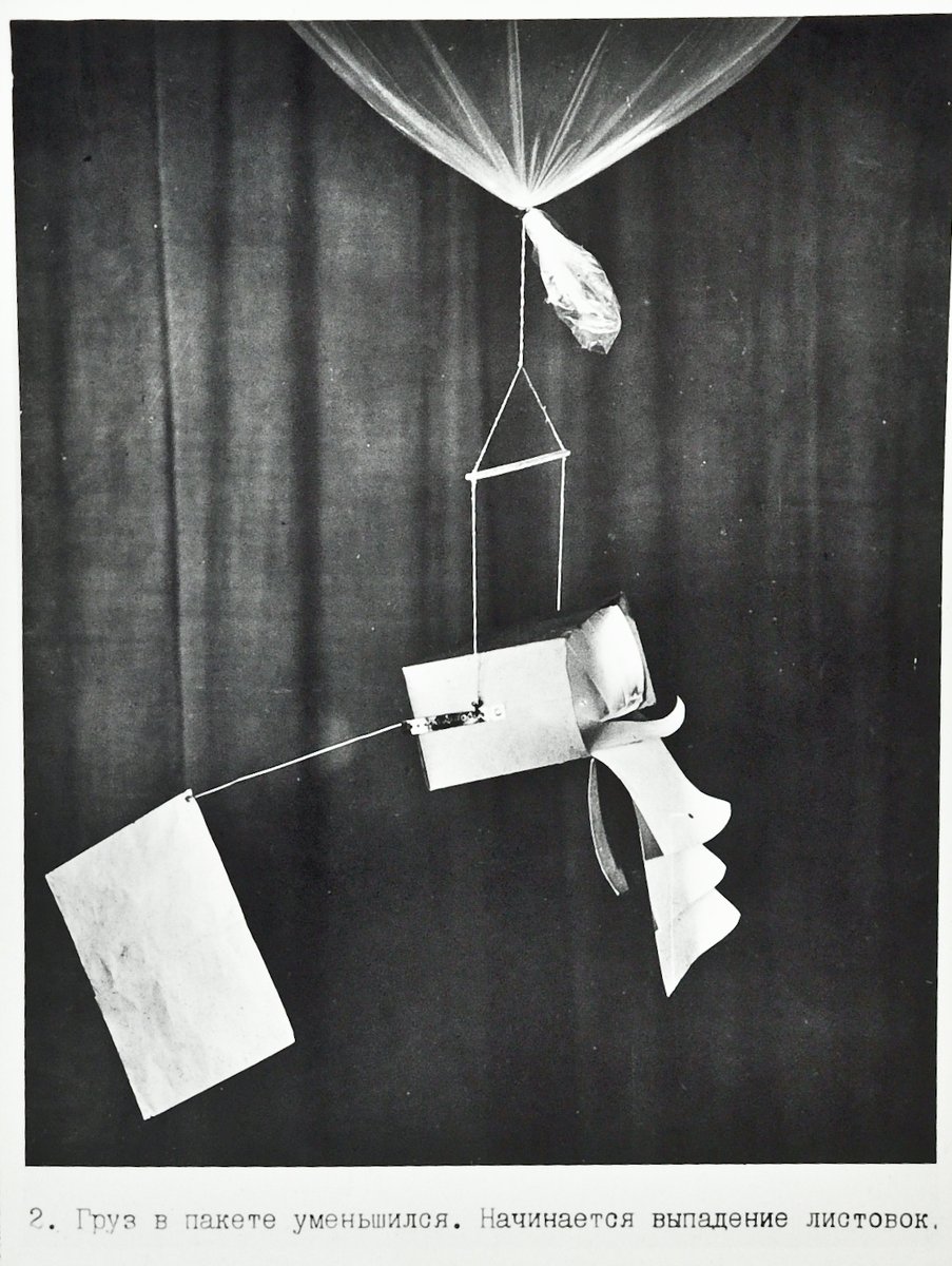 Seth_Bernstein's tweet photo. Dept. of late by a week: Balloon ops, Cold War style

From the Ukraine's security archive (HDASBU), a balloon comes from the west carrying a box with leaflets, weighted with dry ice. As ice melts, the box overturns and the leaflets come out. https://t.co/z9sk9pbwpt