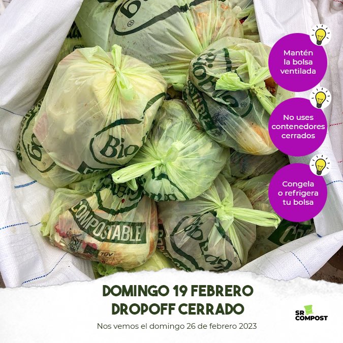 Hoy NO tenemos Dropoff, nos vemos el 26 de febrero2023.