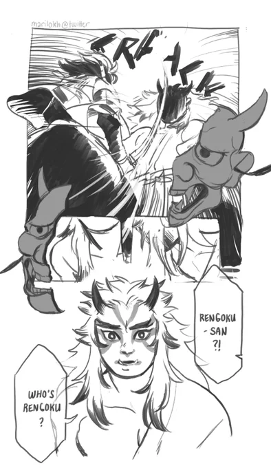 demon kyojuro but he doesnt remember anything after being turned🤔 