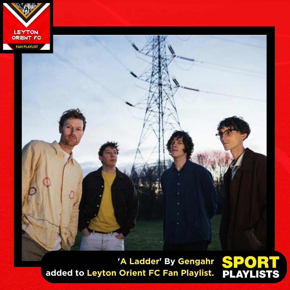 SportPlaylists's tweet image. 'A Ladder' by @gengahr added to our Leyton Orient Fan Playlist #Gengahr #LOFC ❤️

spoti.fi/3k7AxYF