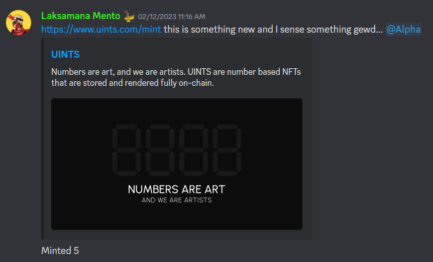 0xmemento_'s tweet photo. Prev W calls in @sangsakanft:

@uintsnft ( 0.003e --> 0.05e (OS ath fp))
OE by Kevin B. ( 0.03e --> 0.18e )

If you're a newbie, join me. 🫡 https://t.co/zXrtzM3CZj