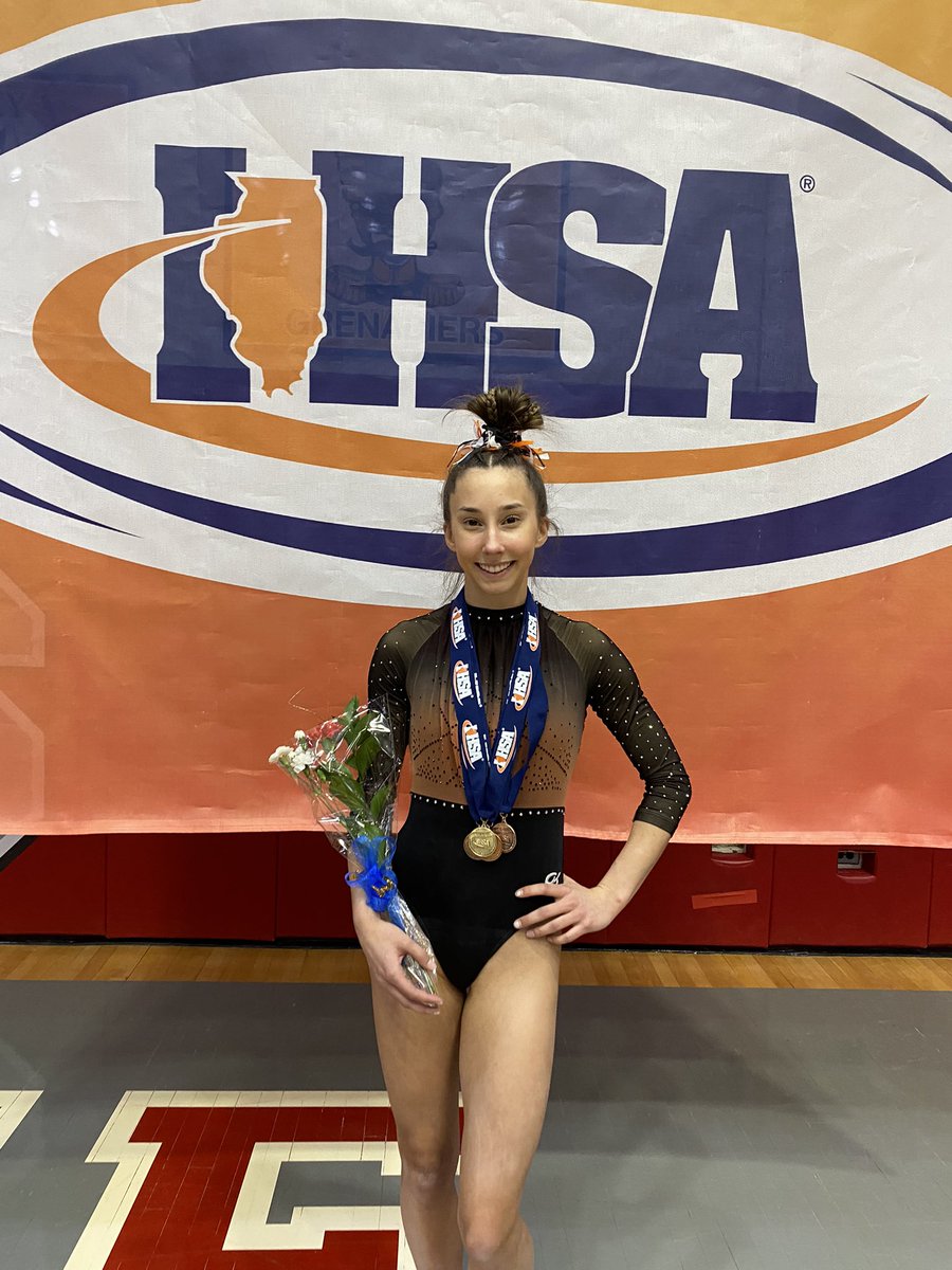 Anna Becker finishes as state champ in the AA, third on bars, fourth on beam and floor and seventh on vault. IL senior gymnast of the year! So well deserved for your hard work and perseverance! Congratulations on a great end to your gymnastics career! <a href="/Go_LHS_Wildcats/">LHS Athletics</a>