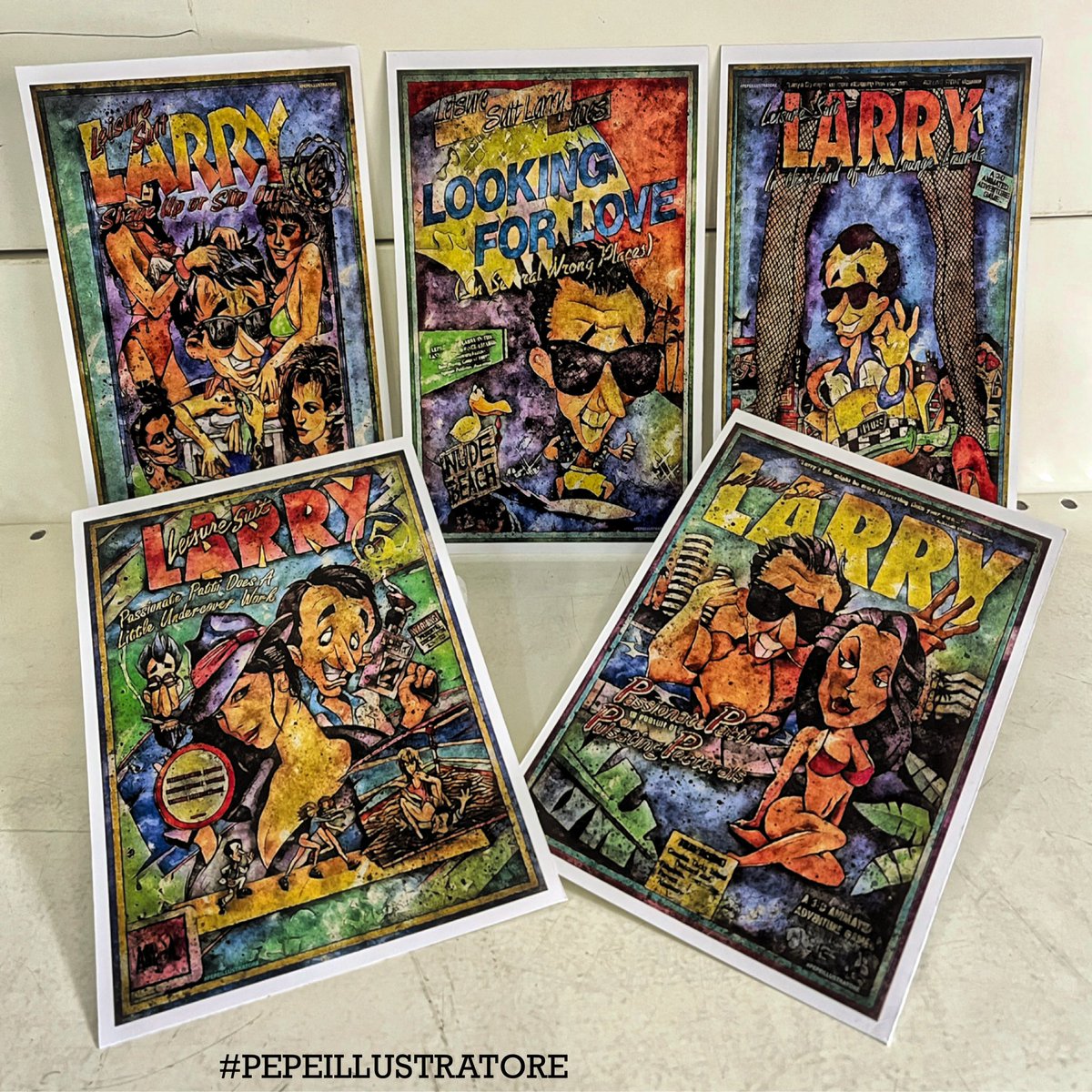 Poster illustration 🎨Watercolors 
Larry Laffer 😎collection ❤️
#leisuresuit #leisuresuitlarry #leisuresuitlarrywetdreamsdry #larry #larrylaffer  #poster #watercolor #popart  #pc #pcgaming  #gamer #instagamer #videogames #videogame #instagaming #pointandclickadventure #adventure