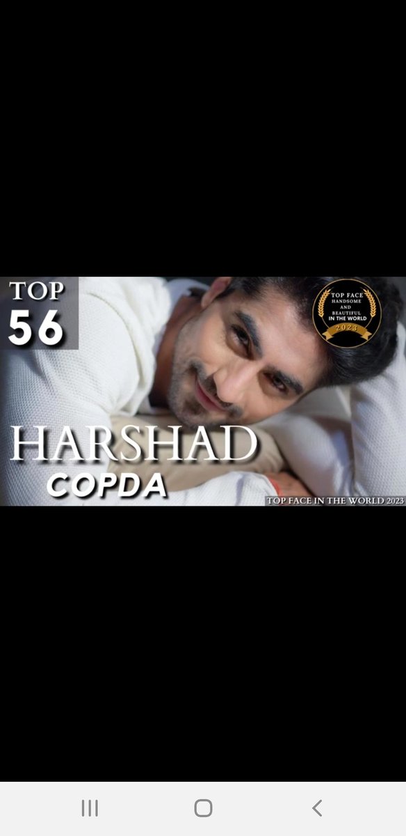 wildred_rose's tweet photo. Congratulations to @ChopdaHarshad on being recognized as one of the top 56 faces in the world! As the only Indian actor on the list,it's even more impressive, and it's a testament to his talent and hard work. Keep shining,Harshad! #FanPower #topface #yrkkh #100bestfaceintheworld https://t.co/NPfWba93eZ
