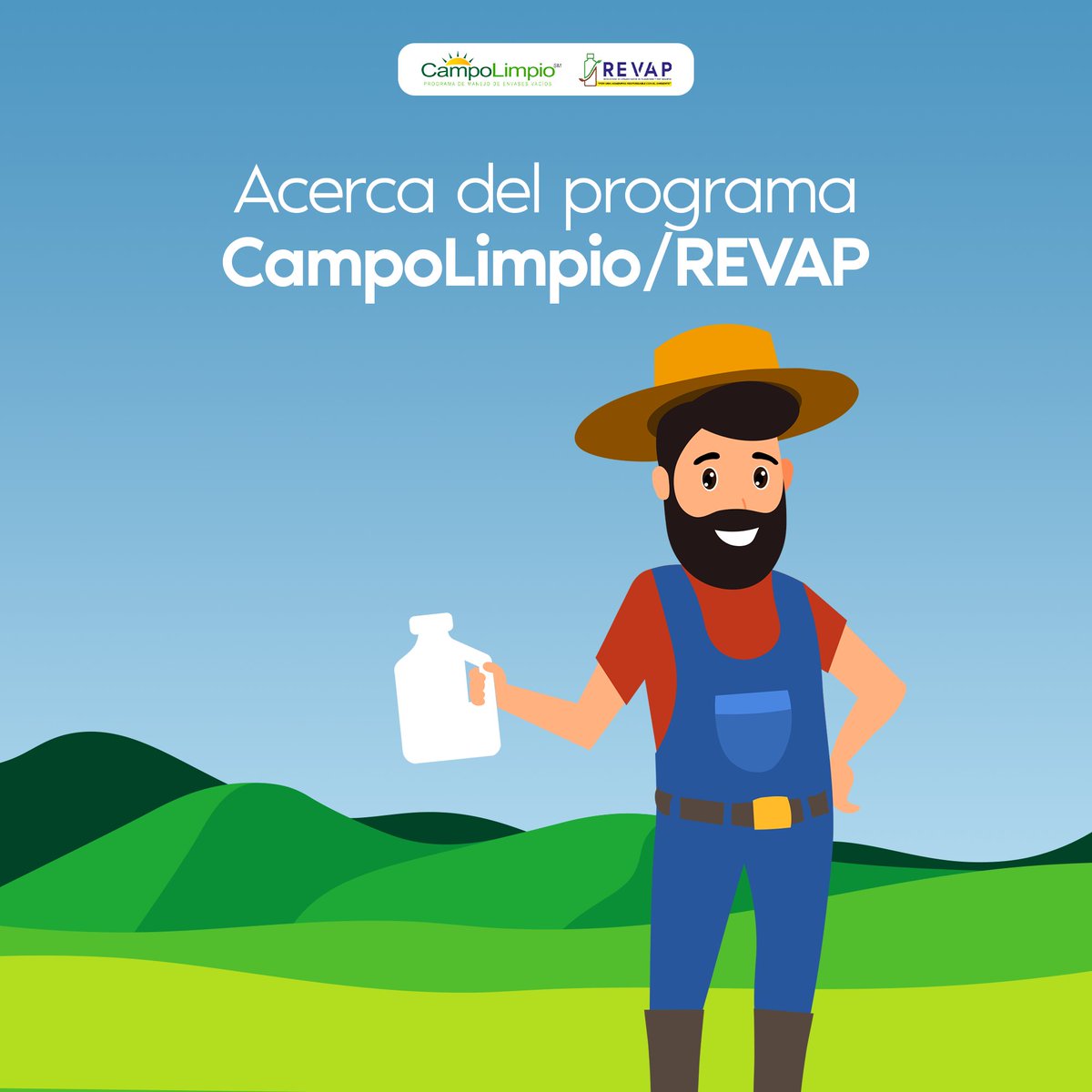 CampoLimpioHN's tweet photo. ¡Hola! Somos CampoLimpio/REVAP. 🧑🏻🌾🌱
Nuestro objetivo es dar una disposición final adecuada a los envases vacíos de agroquímicos y fertilizantes.
Acompáñanos a promover las buenas prácticas agrícolas en Honduras.♻️
#CampoLimpio #campolimpiorevap #REVAP #agricultura #Honduras https://t.co/726AjXlr72