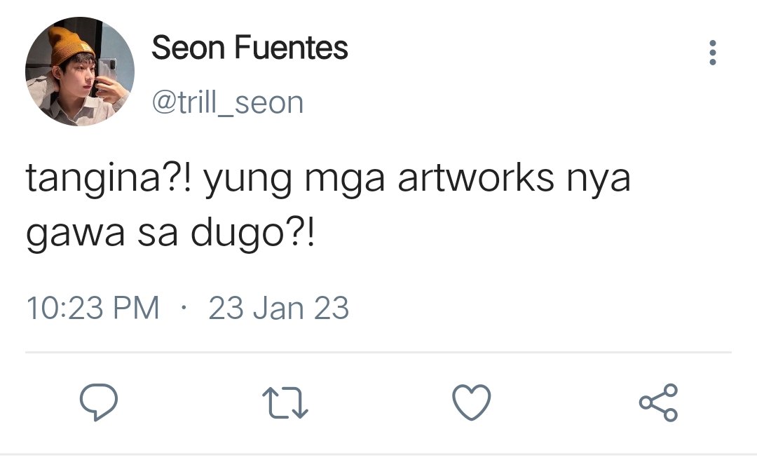 zyl_sim's tweet photo. PINTA

“Sa likod ng mga pinta nakakubli ang katotohanang hindi mo dapat malaman.”

#sunkiau https://t.co/AEMlnnR79J
