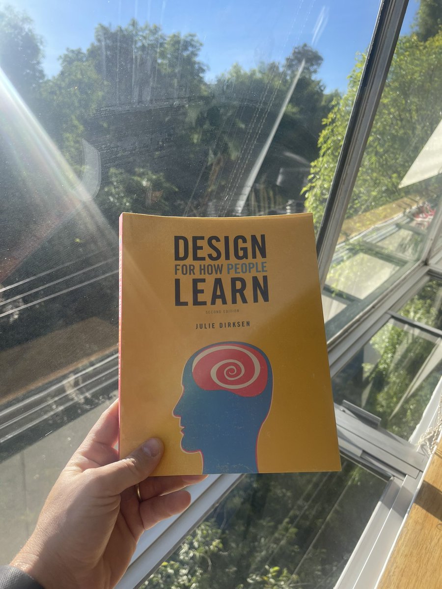 Amazing book @usablelearning ! Design for: #knowledge #skills #motivation #habits #social #informallearning #enviroment #evaluation @OftalmoUniv @phacomentors