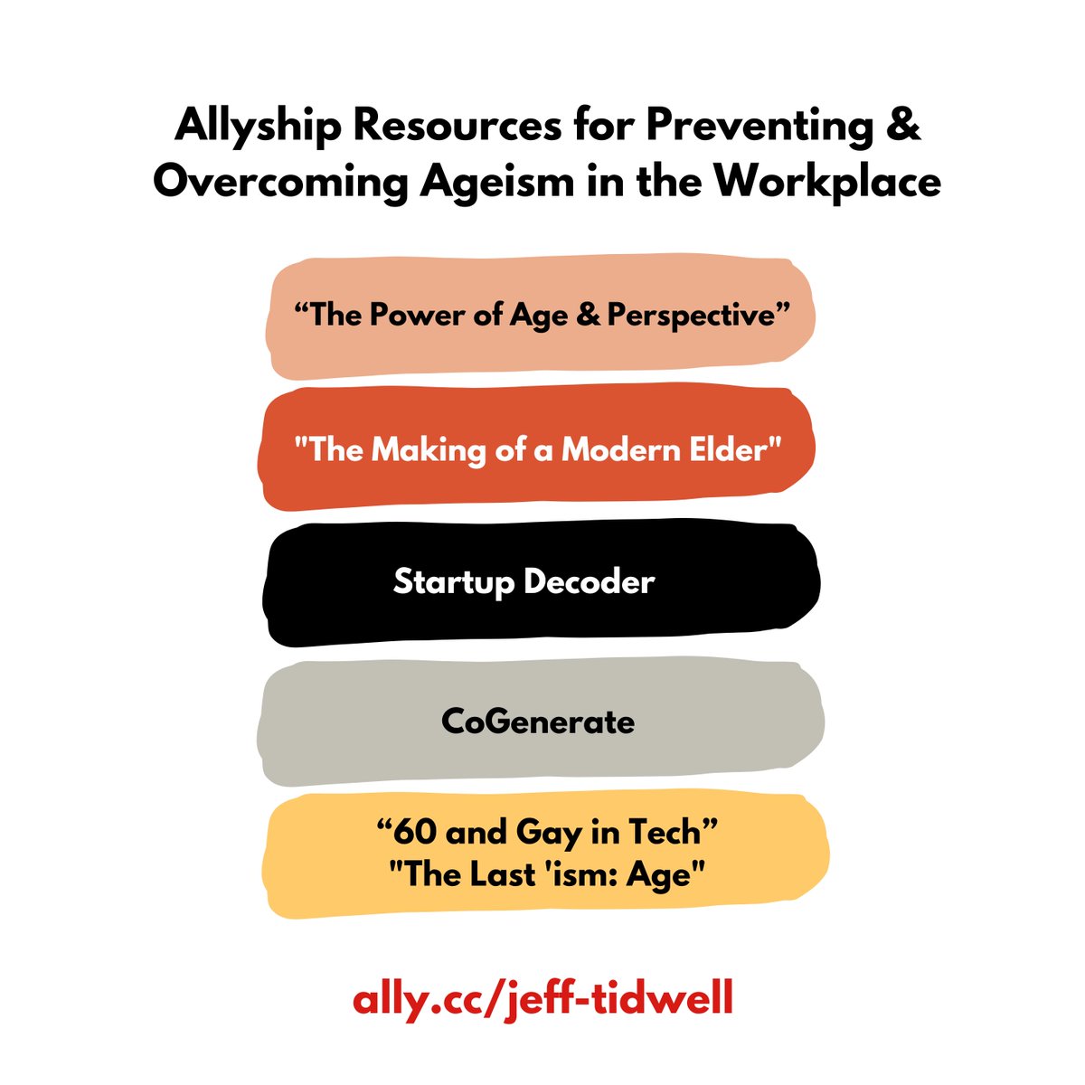 Melinda Briana Epler (@mbrianaepler) on Twitter photo How can #allies help overcome ageism at work?
How can we all prevent #ageism from happening in the first place?
See these resources from #AllyshipPodcast guest Jeff Tidwell of <a href="/next4me/">Next For Me</a> & his episode ➡️ ally.cc/jeff-tidwell. How can #allies help overcome ageism at work?
How can we all prevent #ageism from happening in the first place?
See these resources from #AllyshipPodcast guest Jeff Tidwell of <a href="/next4me/">Next For Me</a> & his episode ➡️ ally.cc/jeff-tidwell.